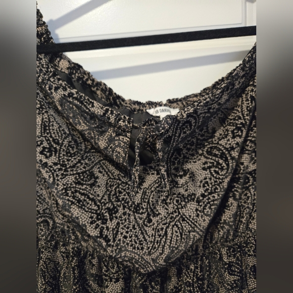 BB Dakota Westerly Burnout Velvet Dress Black Size Small - Picture 4 of 8